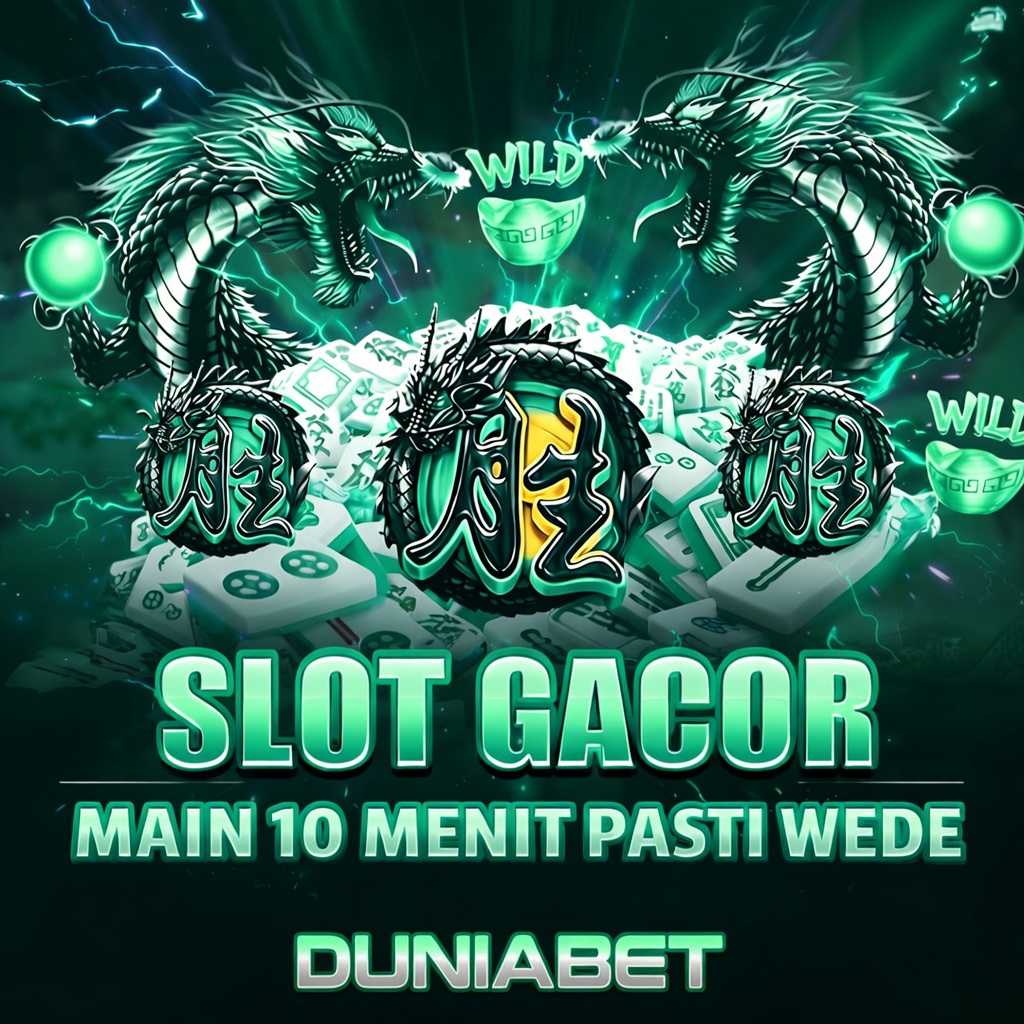 Provider slot unggulan Duniabet - Slot Gacor Mahjong Ways dengan simbol Wild dan naga hijau